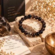 Shadow Healer —  Black Moonstone Bracelet