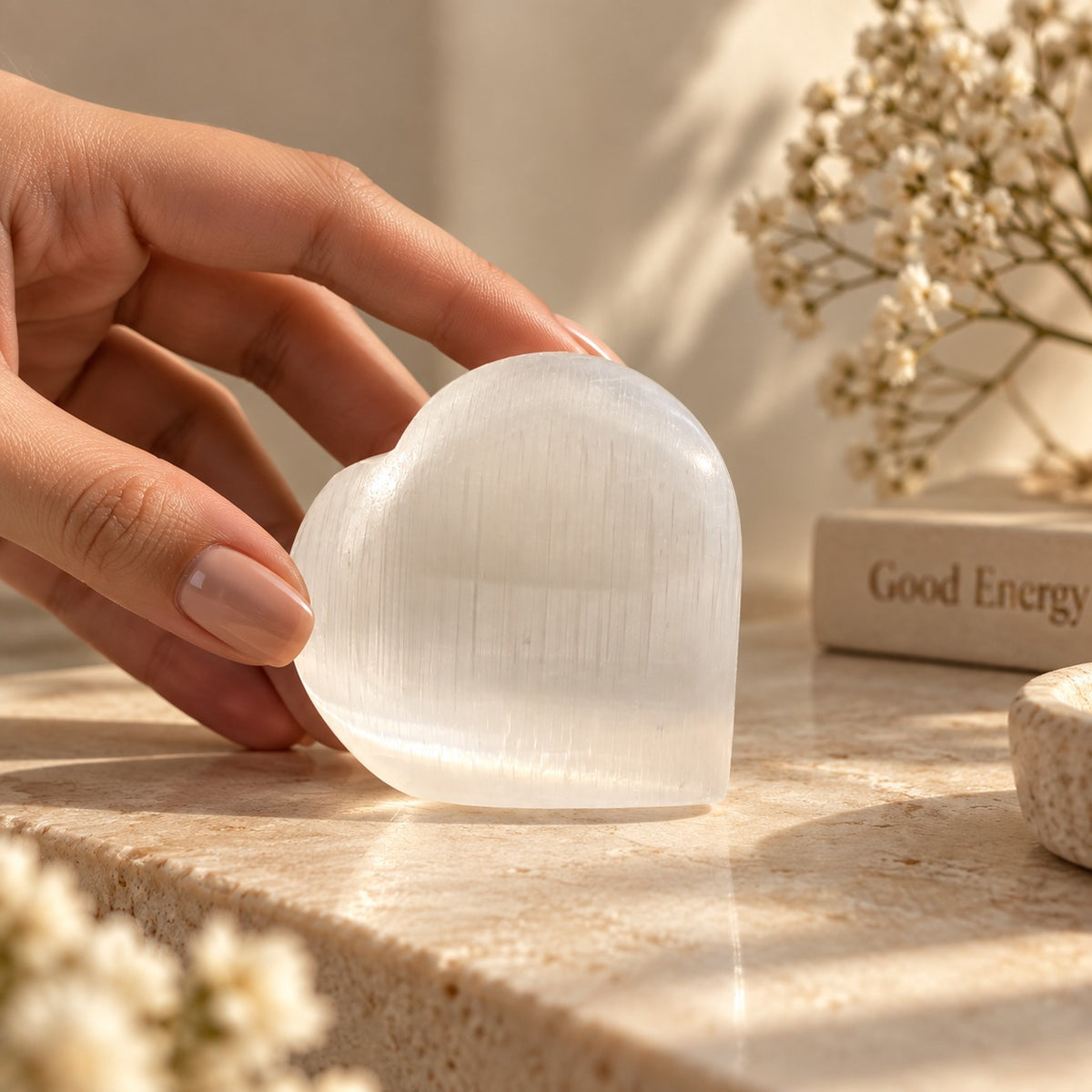 Selenite Heart