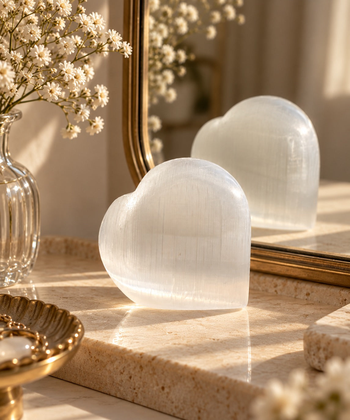 Selenite Heart