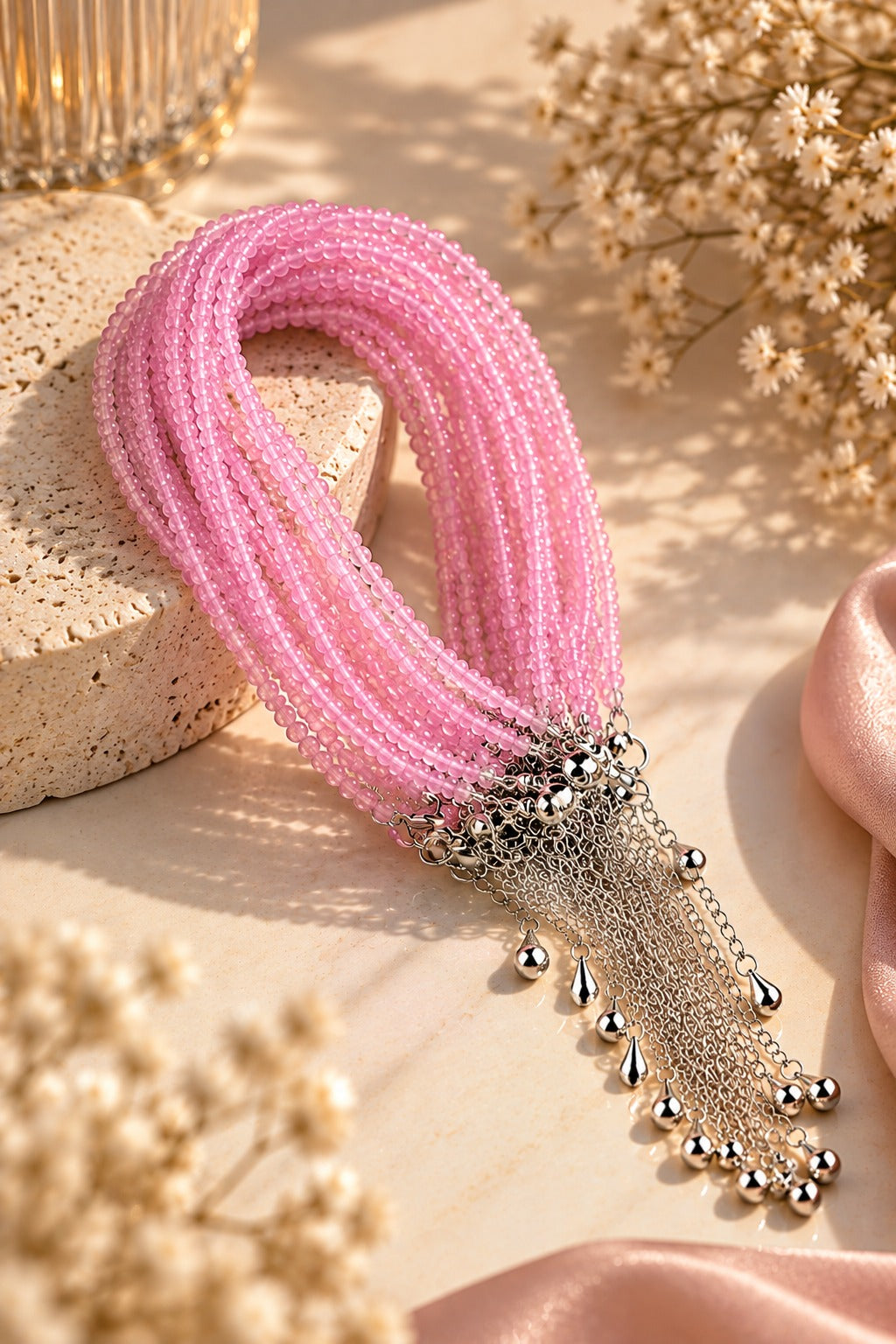 Rose Quartz Bracelet – 2mm