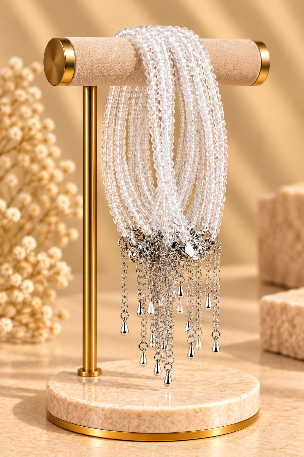 Clear Quartz Bracelet – 2mm