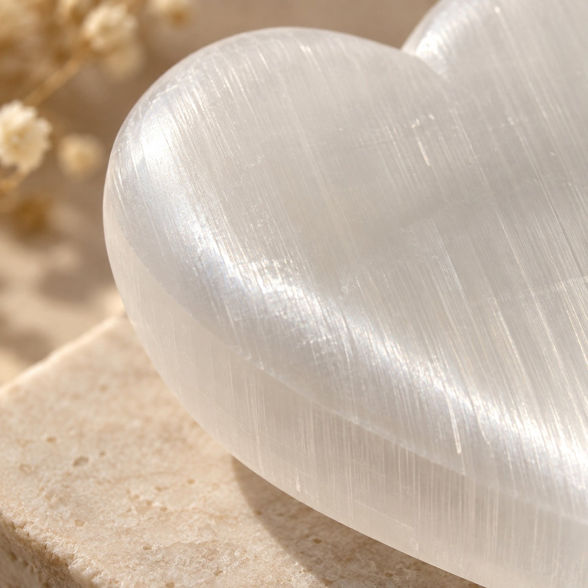 Selenite Heart