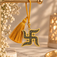 Pyrite Swastik Hanger
