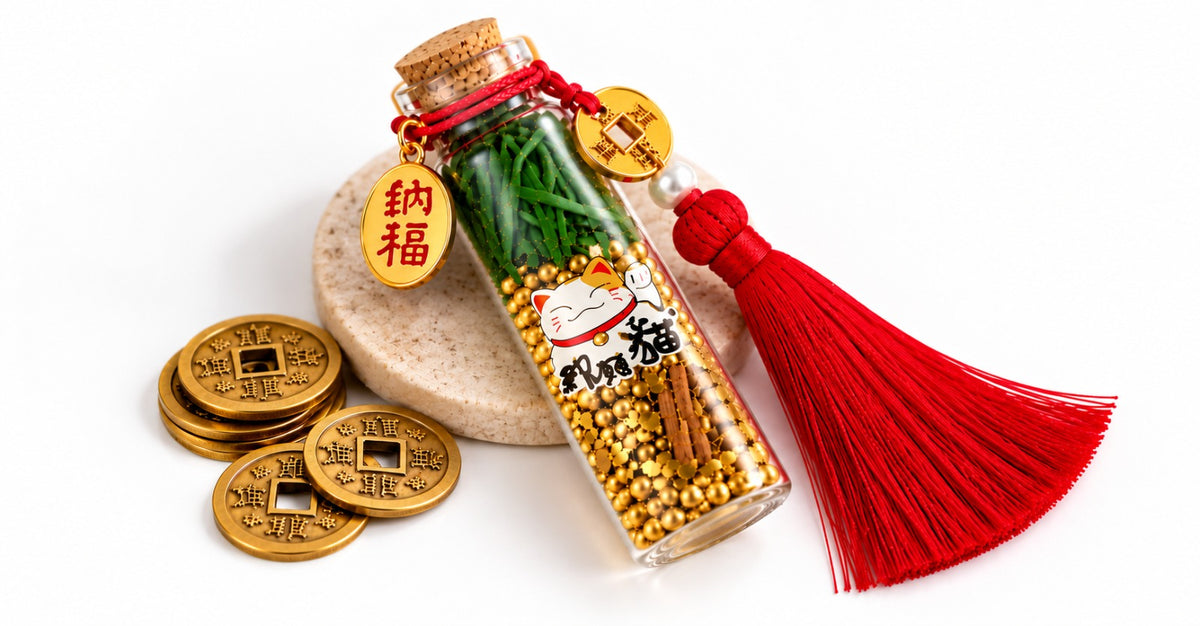 Nine Blessings Prosperity Bottle
