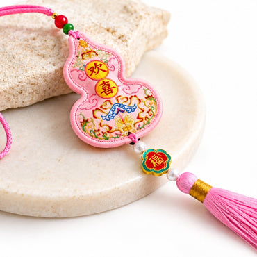 Pink Wu Lou Sachet Pendant