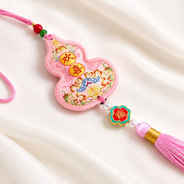 Pink Wu Lou Sachet Pendant