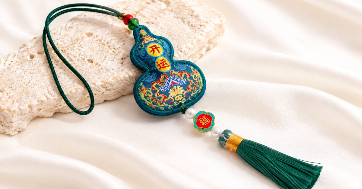 Green Wu Lou Sachet Pendant