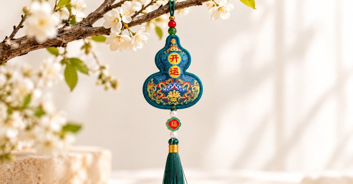 Green Wu Lou Sachet Pendant