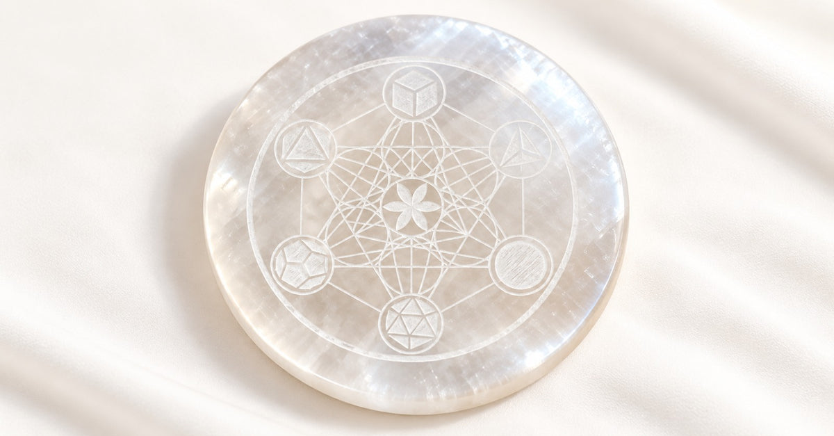 Metatron Selenite Plate