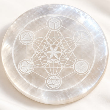 Metatron Selenite Plate