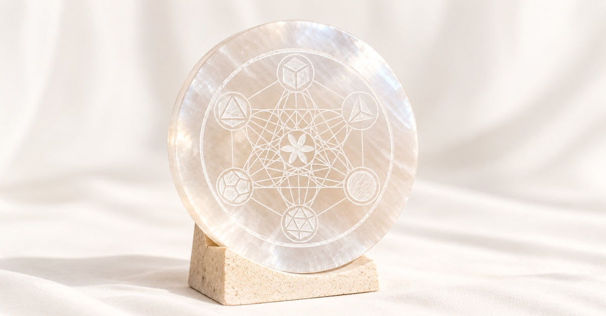 Metatron Selenite Plate