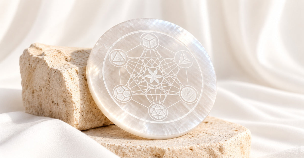 Metatron Selenite Plate