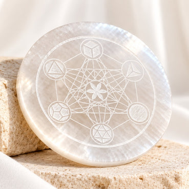 Metatron Selenite Plate