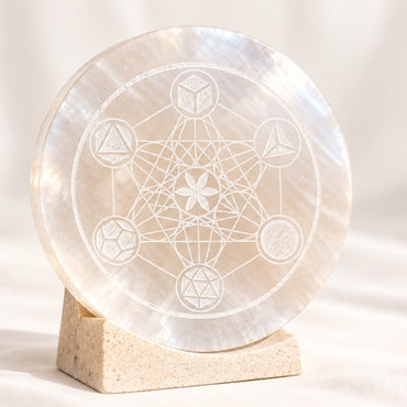 Metatron Selenite Plate