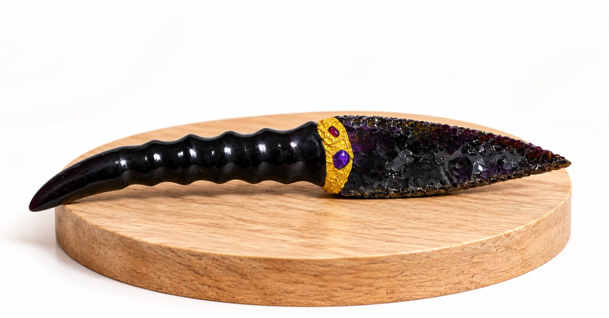 Black Obsidian Ritual Dagger