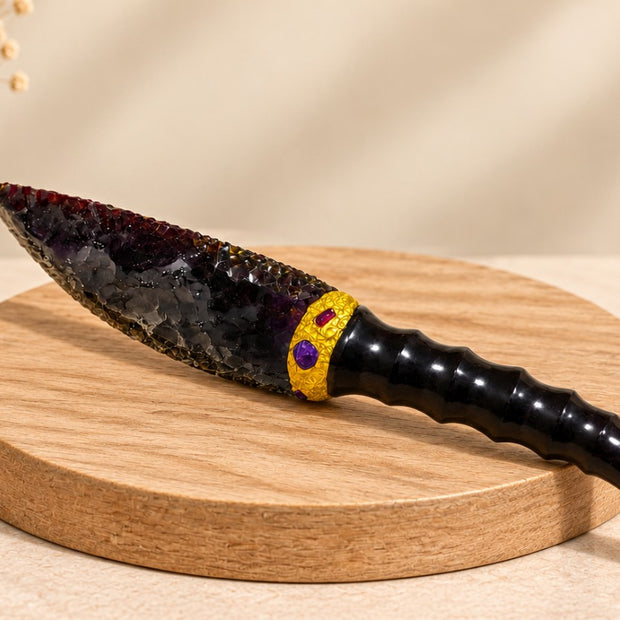 Black Obsidian Ritual Dagger