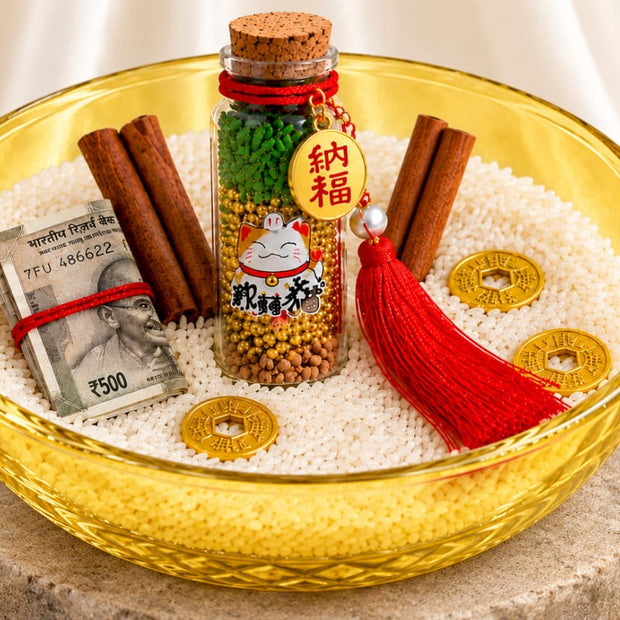 Nine Blessings Prosperity Bottle